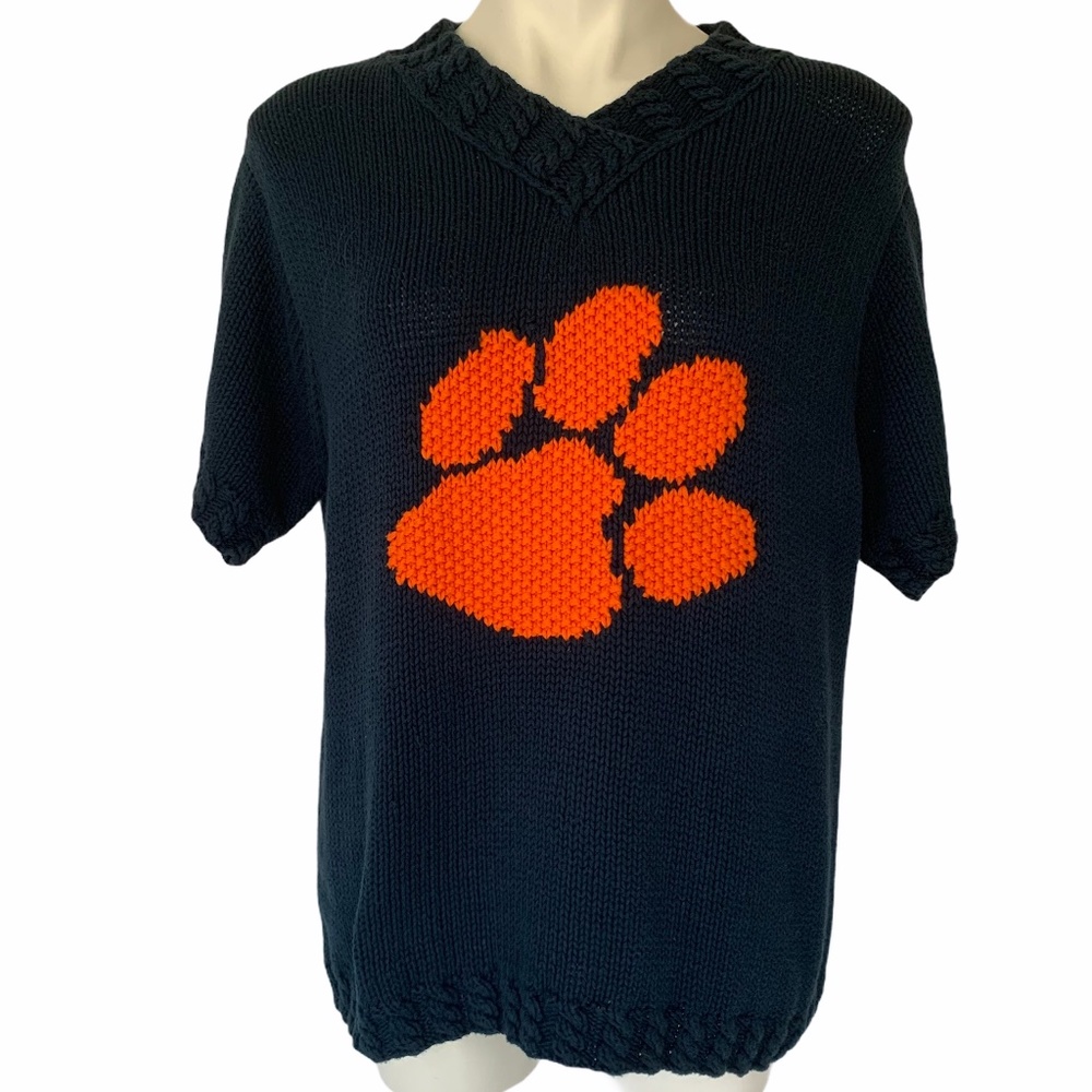 Castles Sports Navy & Orange Tiger Sweater